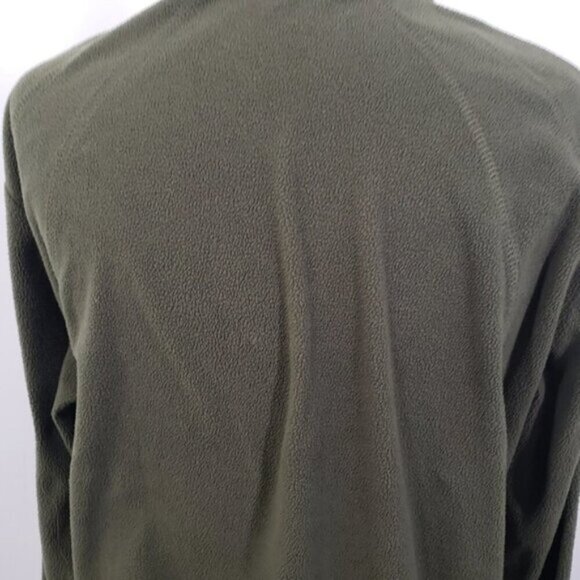 Columbia Green Fleece 1/2 Zip Pullover Long Sleeve Outdoor Activewear Large - Picture 9 of 13